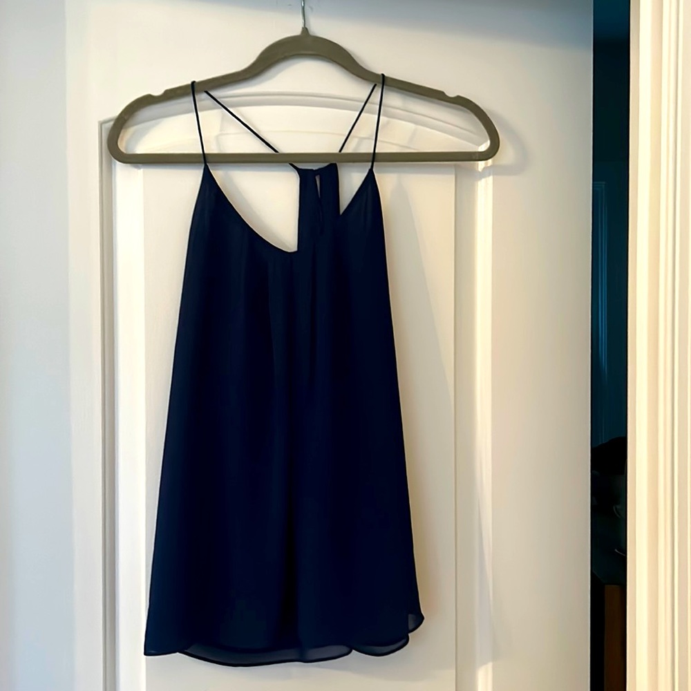 Never worn navy tank top size S